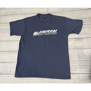 Vintage 90s Uniseal Sealers Adhesives Graphic T Shirt Movie Prop Size Large